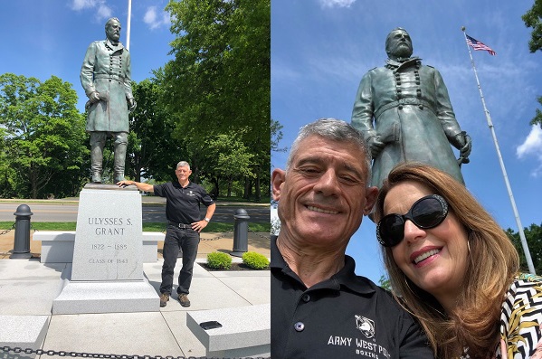 Robert Caslen at Grant Statue