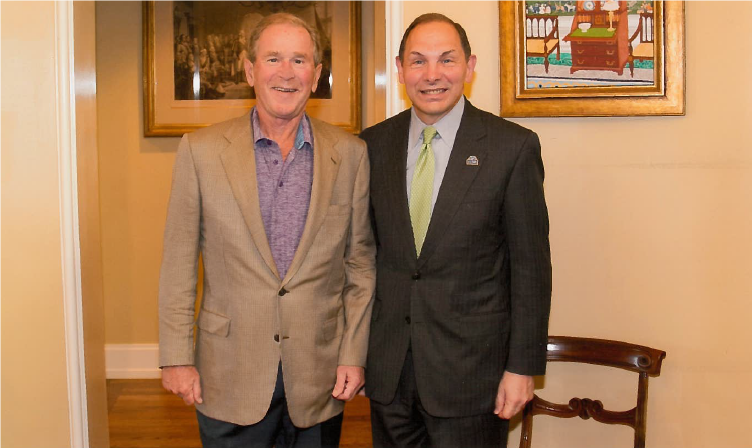 Bob McDonald with President Bush